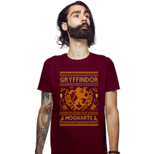 Load image into Gallery viewer, Shirts Fitted Shirts, Mens / Small / Maroon GRYFFINDOR Sweater
