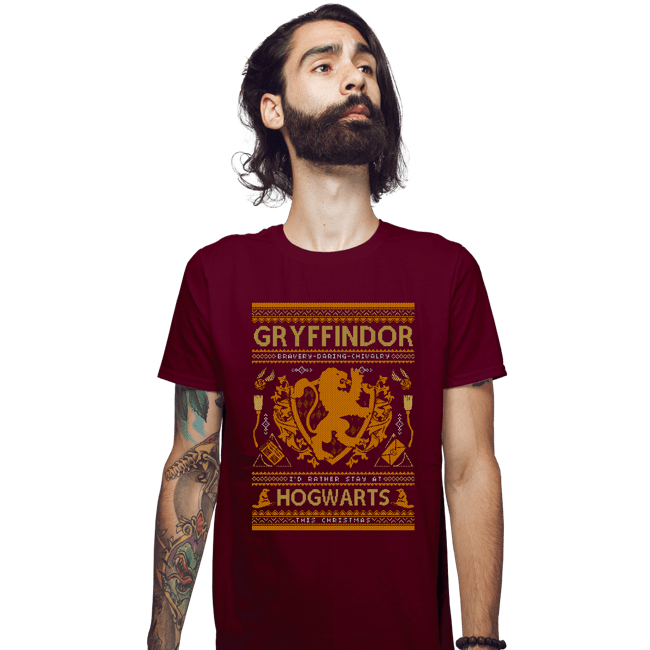 Shirts Fitted Shirts, Mens / Small / Maroon GRYFFINDOR Sweater