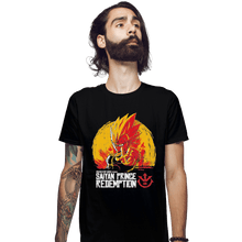 Load image into Gallery viewer, Shirts Fitted Shirts, Mens / Small / Black Saiyan Prince Redemption
