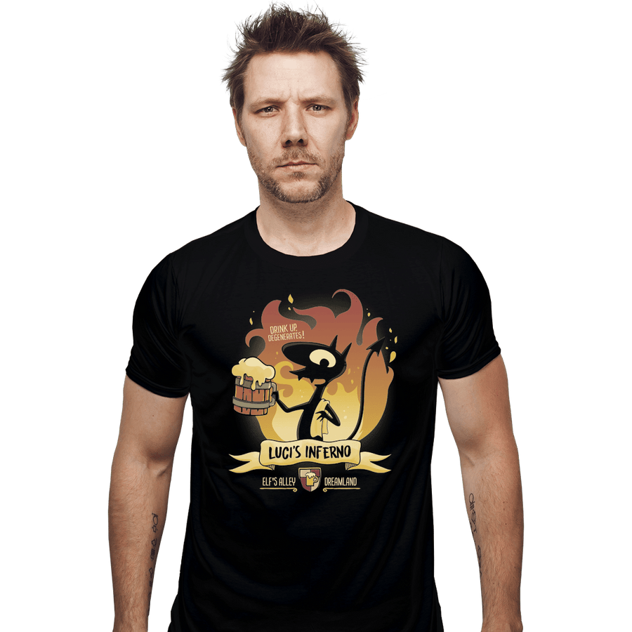 Shirts Fitted Shirts, Mens / Small / Black Luci's Inferno