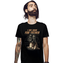 Load image into Gallery viewer, Daily_Deal_Shirts Fitted Shirts, Mens / Small / Black Vader Cat
