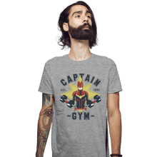 Load image into Gallery viewer, Shirts Fitted Shirts, Mens / Small / Sports Grey Captain Gym
