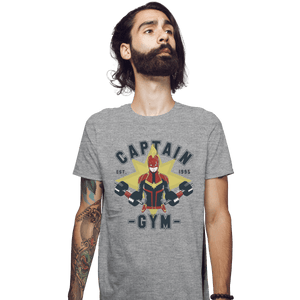 Shirts Fitted Shirts, Mens / Small / Sports Grey Captain Gym