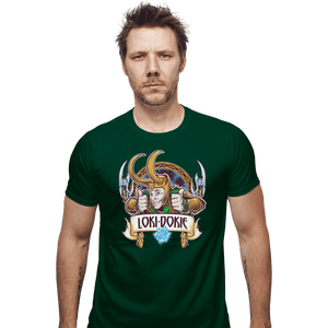 Secret_Shirts Fitted Shirts, Mens / Small / Irish green Loki Doki