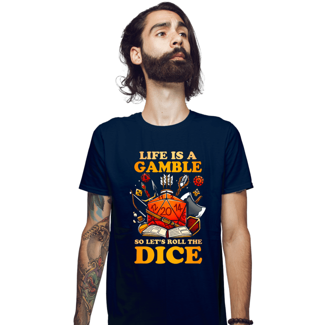 Shirts Fitted Shirts, Mens / Small / Navy Life Is A Gamble