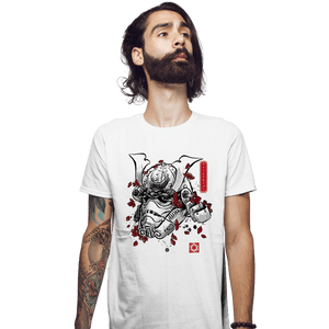Daily_Deal_Shirts Fitted Shirts, Mens / Small / White The Samurai Trooper