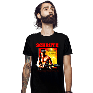 Secret_Shirts Fitted Shirts, Mens / Small / Black Dwight Rambo