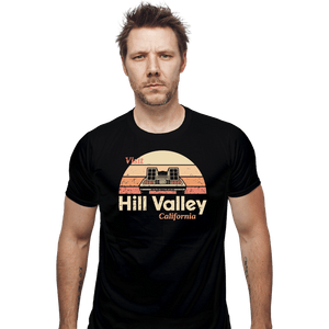Daily_Deal_Shirts Fitted Shirts, Mens / Small / Black Visit Hill Valley