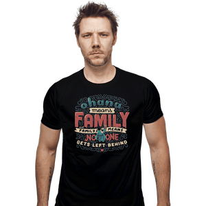 Shirts Fitted Shirts, Mens / Small / Black Ohana Means Family