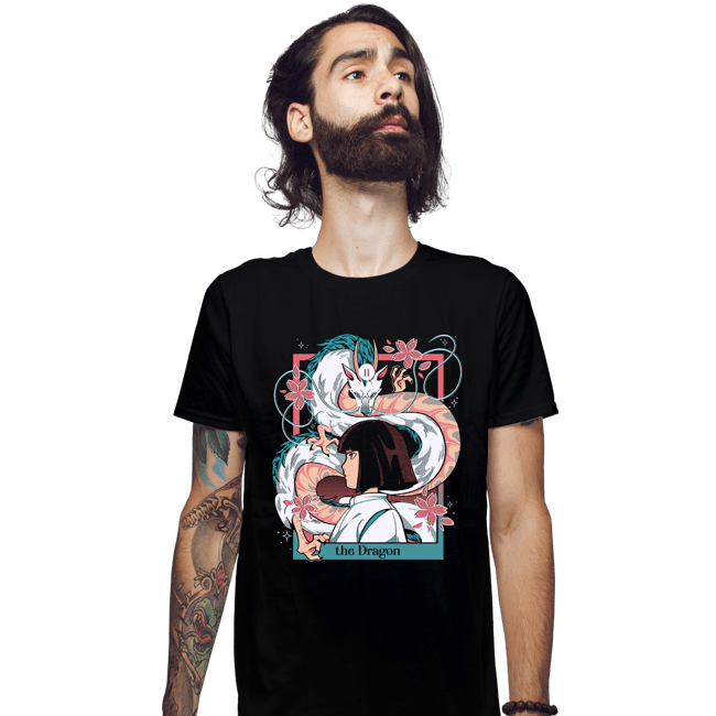 Daily_Deal_Shirts Fitted Shirts, Mens / Small / Black The Dragon