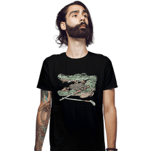 Load image into Gallery viewer, Secret_Shirts Fitted Shirts, Mens / Small / Black The Hand Gator
