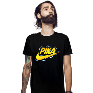 Secret_Shirts Fitted Shirts, Mens / Small / Black Pika