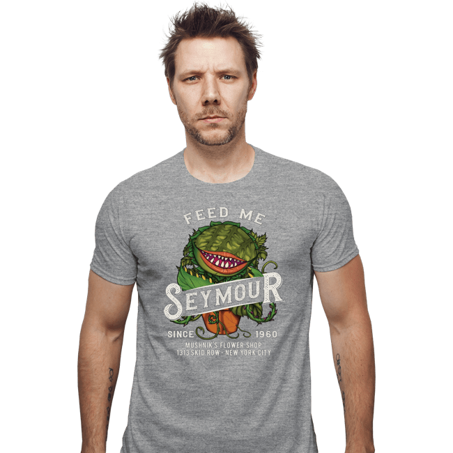 Secret_Shirts Fitted Shirts, Mens / Small / Sports Grey Feed Me Seymour!