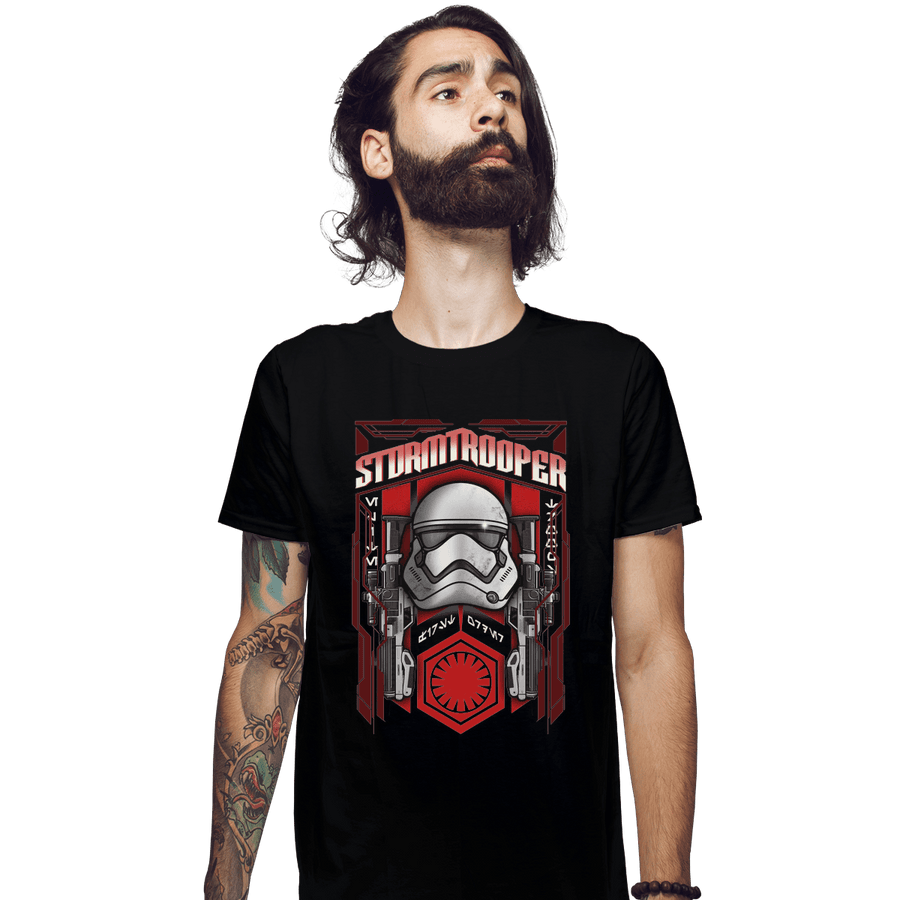 Shirts Fitted Shirts, Mens / Small / Black Storm Trooper