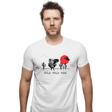 Load image into Gallery viewer, Shirts Fitted Shirts, Mens / Small / White Wild Wild Web
