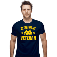 Load image into Gallery viewer, Secret_Shirts Fitted Shirts, Mens / Small / Navy Alien Wars

