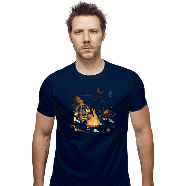Daily_Deal_Shirts Fitted Shirts, Mens / Small / Navy Magic Camp