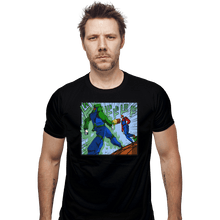 Load image into Gallery viewer, Shirts Fitted Shirts, Mens / Small / Black It&#39;s Luigi Time
