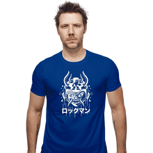 Load image into Gallery viewer, Shirts Fitted Shirts, Mens / Small / Royal Blue Blue Bomber Oni
