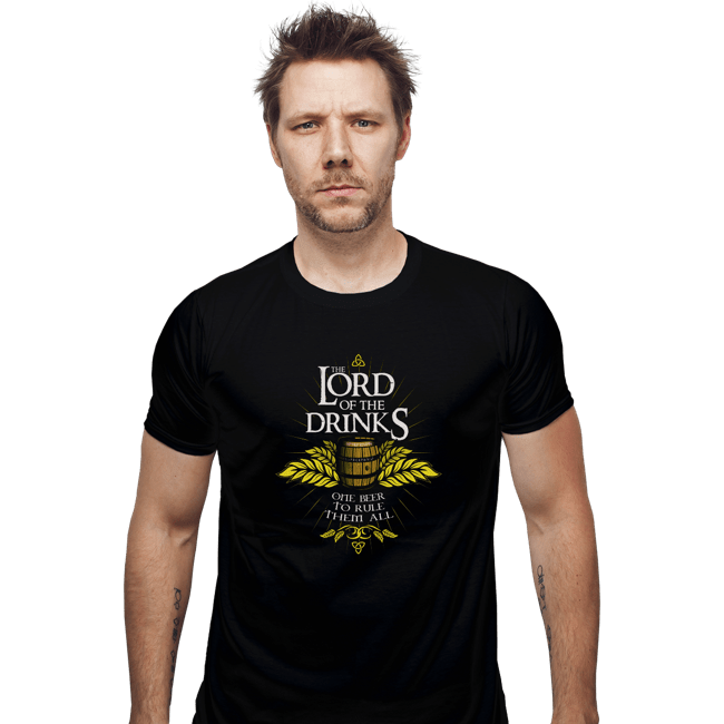 Shirts Fitted Shirts, Mens / Small / Black The Lord Of The Drinks