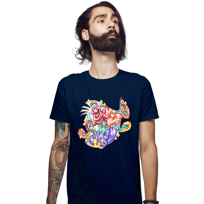 Shirts Fitted Shirts, Mens / Small / Navy Magical Silhouettes - Flounder