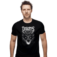 Load image into Gallery viewer, Shirts Fitted Shirts, Mens / Small / Black Dracarys Metal
