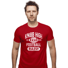 Load image into Gallery viewer, Shirts Fitted Shirts, Mens / Small / Red Knibb High Football Rules
