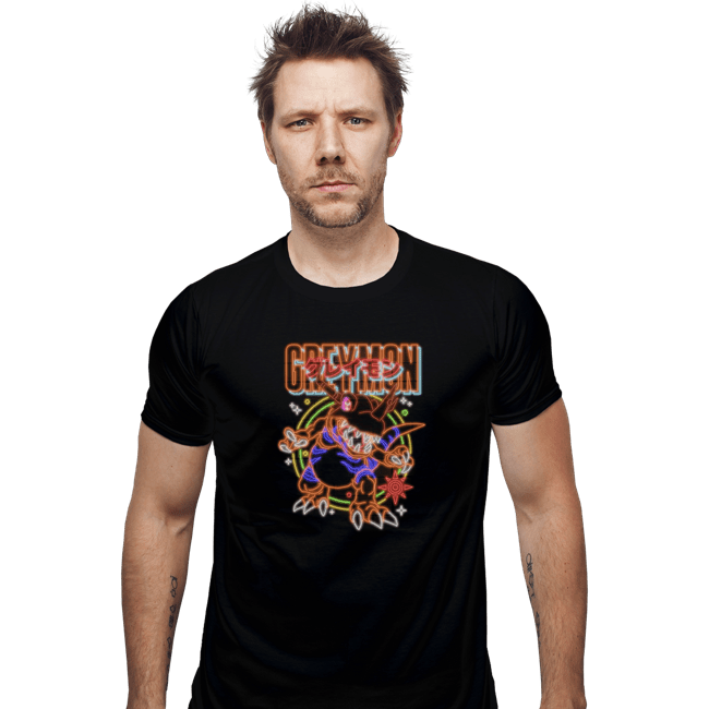 Shirts Fitted Shirts, Mens / Small / Black Neon Greymon