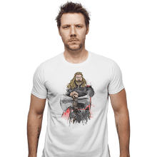 Load image into Gallery viewer, Shirts Fitted Shirts, Mens / Small / White God Of Thunder Watercolor
