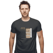 Load image into Gallery viewer, Shirts Fitted Shirts, Mens / Small / Charcoal Paper Rold
