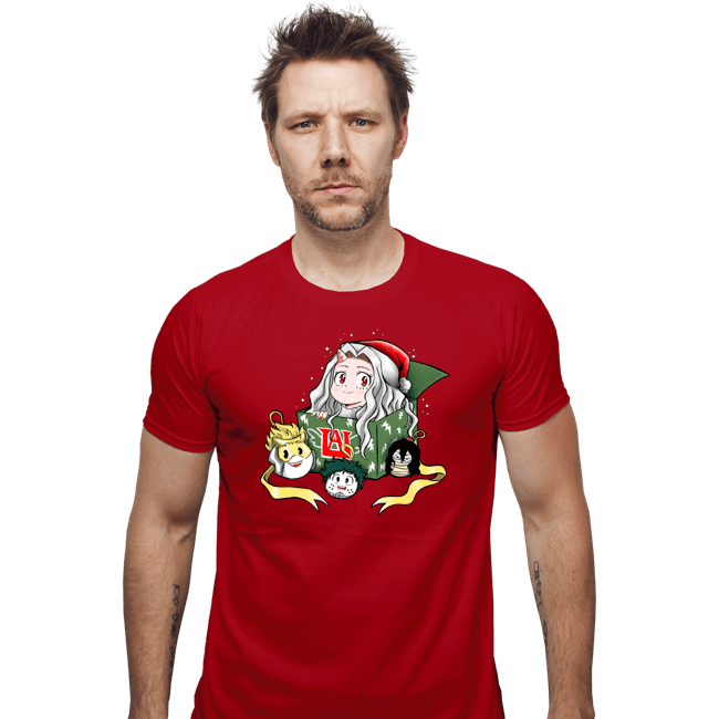 Daily_Deal_Shirts Fitted Shirts, Mens / Small / Red Christmas Of Heroes