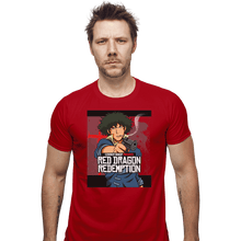 Load image into Gallery viewer, Shirts Fitted Shirts, Mens / Small / Red Red Dragon Redemption
