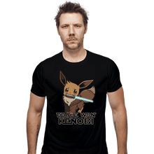Load image into Gallery viewer, Shirts Fitted Shirts, Mens / Small / Black Eevee Wan Kenobi
