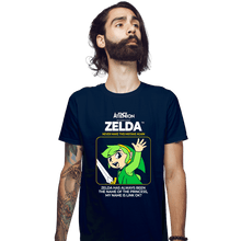 Load image into Gallery viewer, Daily_Deal_Shirts Fitted Shirts, Mens / Small / Navy Not Zelda
