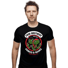 Load image into Gallery viewer, Shirts Fitted Shirts, Mens / Small / Black Frog Brothers Comics
