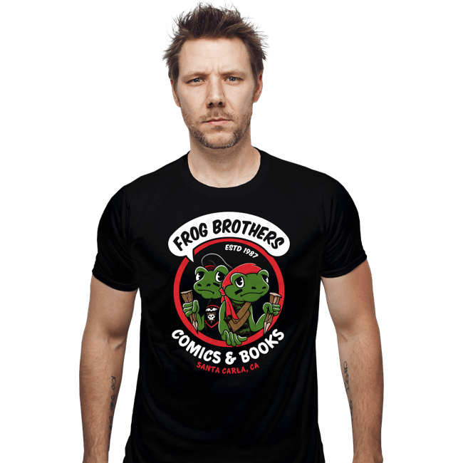 Shirts Fitted Shirts, Mens / Small / Black Frog Brothers Comics