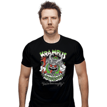 Load image into Gallery viewer, Daily_Deal_Shirts Fitted Shirts, Mens / Small / Black Krampus Christmas Adventures
