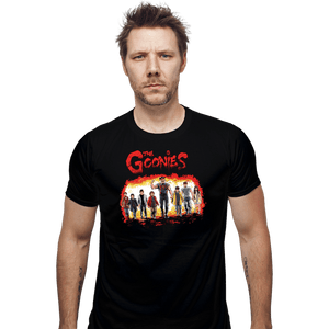 Secret_Shirts Fitted Shirts, Mens / Small / Black Goonies Warriors