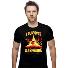 Load image into Gallery viewer, Daily_Deal_Shirts Fitted Shirts, Mens / Small / Black I Survived Ragnarok
