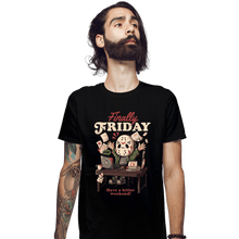 Load image into Gallery viewer, Daily_Deal_Shirts Fitted Shirts, Mens / Small / Black Finally Friday

