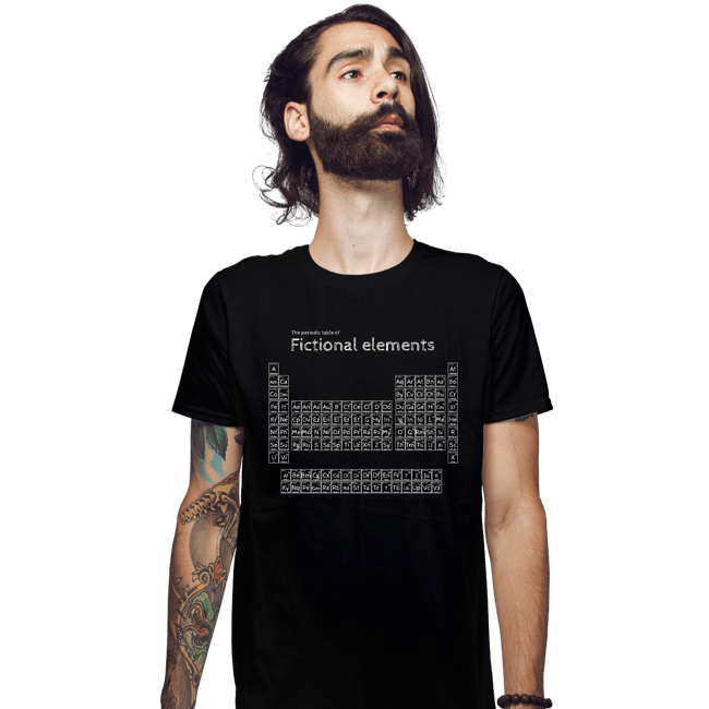 Daily_Deal_Shirts Fitted Shirts, Mens / Small / Black Peroidic Table Of Fictional Elements