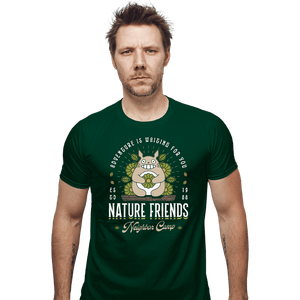 Secret_Shirts Fitted Shirts, Mens / Small / Irish Green Nature Neighbor Camp