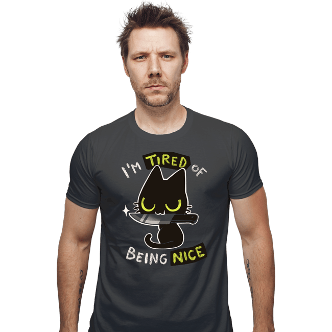 Secret_Shirts Fitted Shirts, Mens / Small / Charcoal I'm Tired Of Being Nice