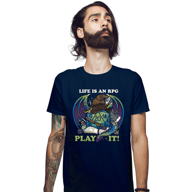 Shirts Fitted Shirts, Mens / Small / Navy RPG Life
