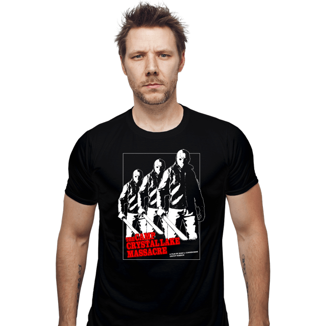 Daily_Deal_Shirts Fitted Shirts, Mens / Small / Black The Crystal Lake Massacre