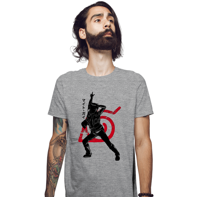 Shirts Fitted Shirts, Mens / Small / Sports Grey Crimson Might Guy