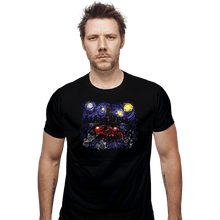 Load image into Gallery viewer, Daily_Deal_Shirts Fitted Shirts, Mens / Small / Black Starry Neo-Tokyo
