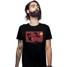 Load image into Gallery viewer, Shirts Fitted Shirts, Mens / Small / Black Starry Dragon
