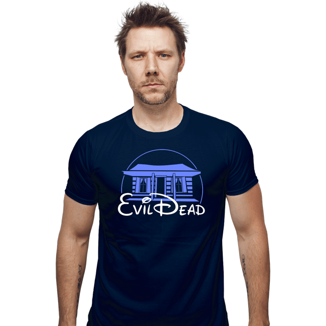 Daily_Deal_Shirts Fitted Shirts, Mens / Small / Navy Evil Cabin
