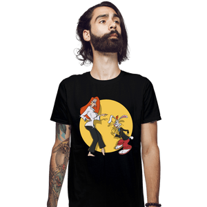 Secret_Shirts Fitted Shirts, Mens / Small / Black Rabbit Fiction!